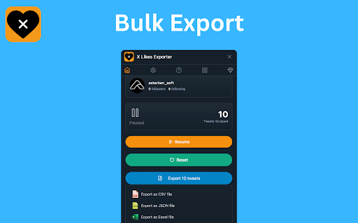 X Likes Exporter - Export Twitter Liked Tweets screenshot