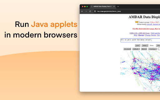 CheerpJ Applet Runner screenshot