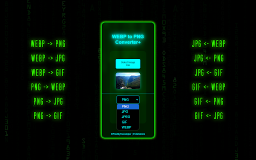 WEBP to PNG Converter screenshot