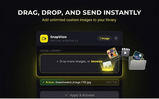 SnapVisio – Virtual Webcam for Snapchat Web screenshot