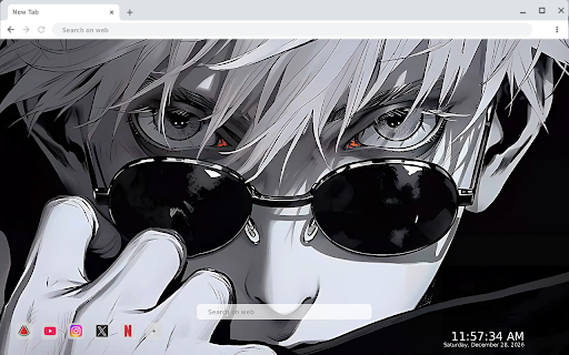 JJK Black And White Gojo Look Live Wallpaper screenshot