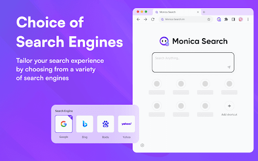 Monica Search - New Tab for AI Search screenshot
