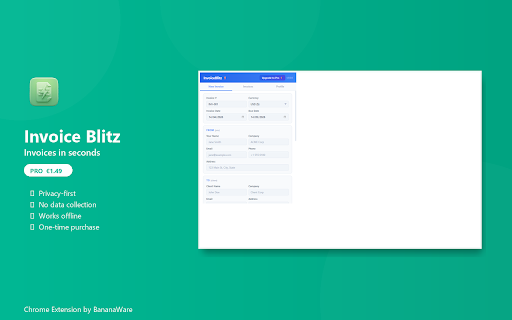 InvoiceBlitz screenshot