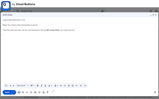 Gmail Button - Custom Buttons & QR Codes screenshot