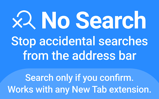 No Search - Stop Accidental Searches screenshot
