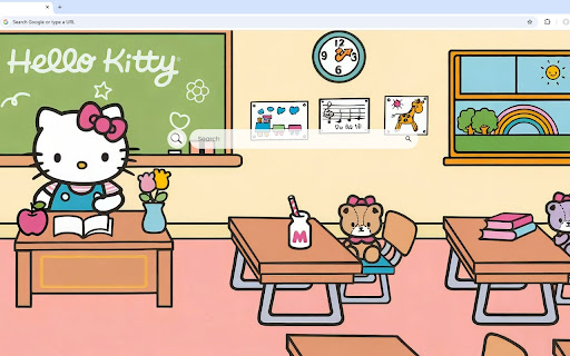 Hello Kitty Classroom Live Wallpaper screenshot