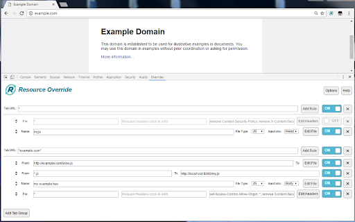 Resource Override screenshot