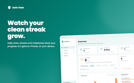 Safe View – Porn Blocker & NoFap Streak Tracker screenshot