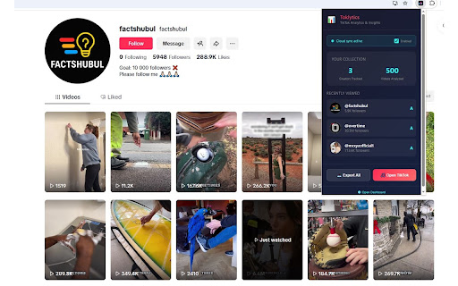 Toklytics - Free TikTok Analytics screenshot