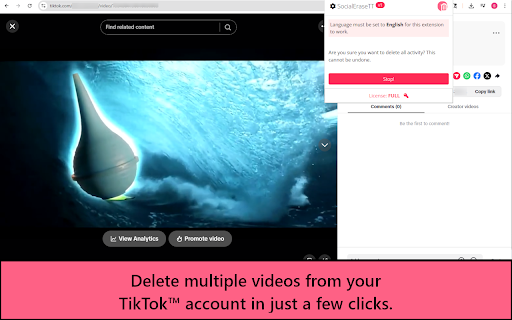 TikTok™ Bulk Delete – Mass Remove Videos screenshot