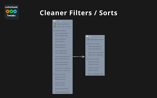 Letterboxd Tweaks screenshot
