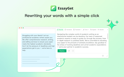 EssayGet: AI Writer, Humanizer, Rewrite Tool screenshot