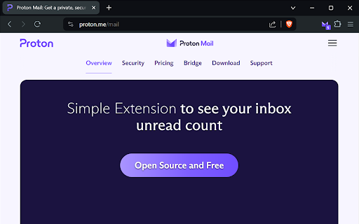 ProtonMailCounter screenshot