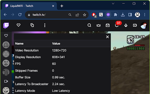 Twitch Low Latency screenshot