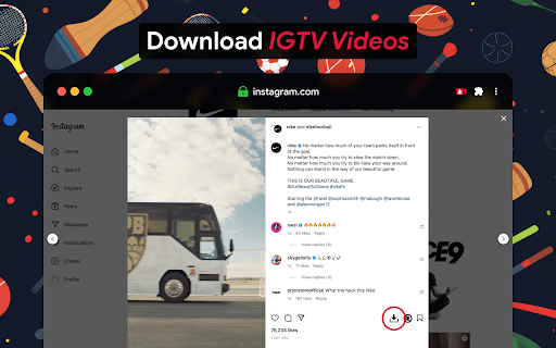 Fast save and repost for Instagram screenshot