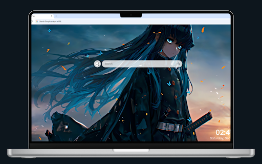 Muichiro Tokito: Serenity and Strength in a Live Theme screenshot