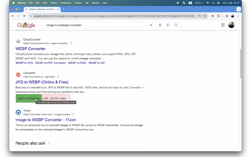 RatingVerifier screenshot