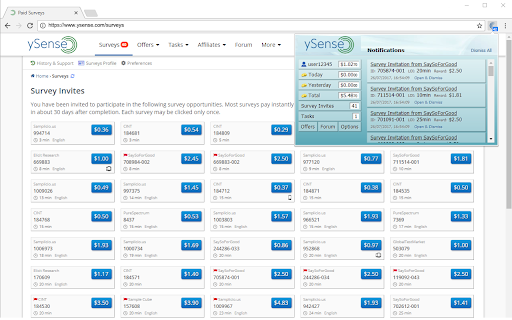 ySense Addon screenshot