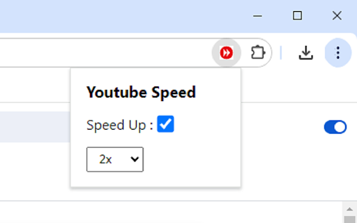 YouTube Speed Control screenshot