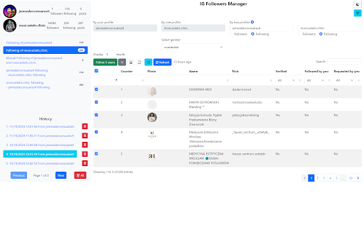 IG Followers Manager - Track, Automate, Export screenshot