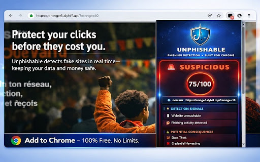 Unphishable screenshot