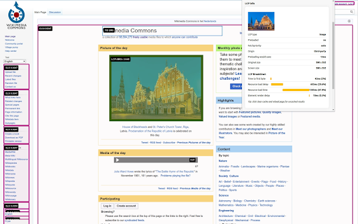 Core Web Vitals Visualizer screenshot