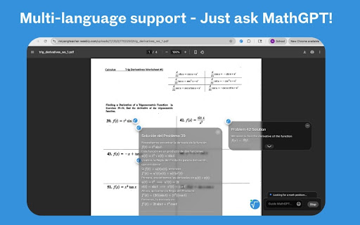 MathGPT Agent | AI Photo Math Solver screenshot