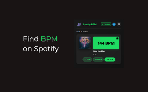 Spotify BPM screenshot