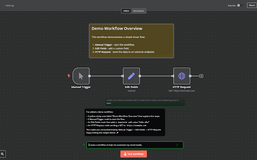 n8n Chat screenshot