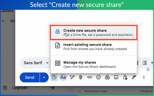 Secure Document Sharing via Email by cloudHQ screenshot