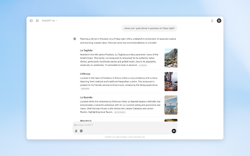 ChatGPT search screenshot
