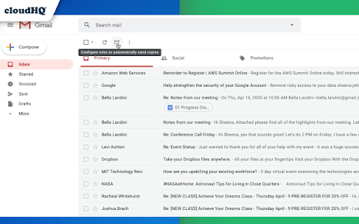 Auto BCC for Gmail™ by cloudHQ screenshot