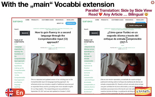 New Tab Flashcard Practice 🗣️ Language Learning 🧠 | Vocabbi screenshot