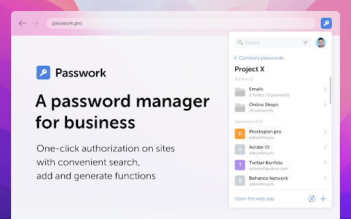 Passwork Self-Hosted screenshot