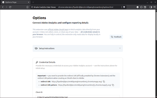 Simple In-Page Analytics Viewer screenshot