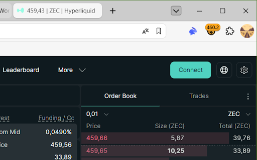 ZCash Crypto Price Widget screenshot