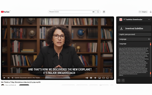 Youtube Subtitles screenshot
