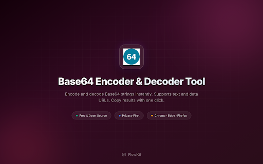 Base64 Encoder & Decoder Tool screenshot