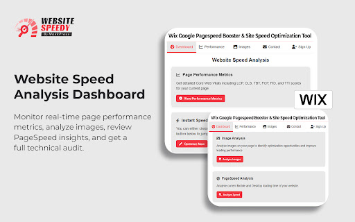 Wix Google Pagespeed Booster & Site Speed Optimization Tool screenshot