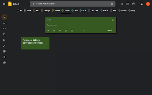 Category Tabs for Google Keep™ screenshot