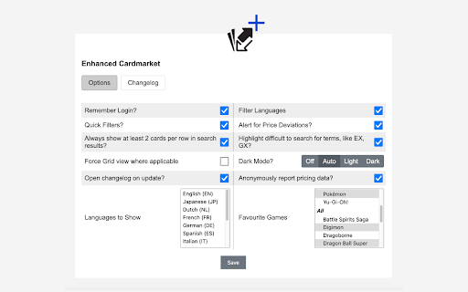 Enhanced Cardmarket screenshot