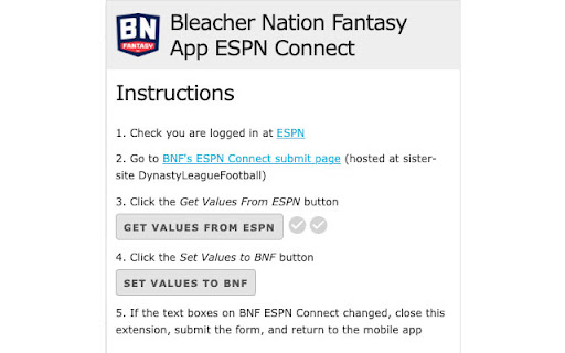 Bleacher Nation Fantasy App (formerly Fantasy Life App) ESPN Connect screenshot