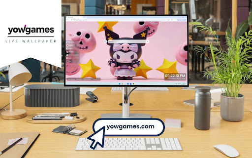 Kuromi Pink Live Wallpaper screenshot