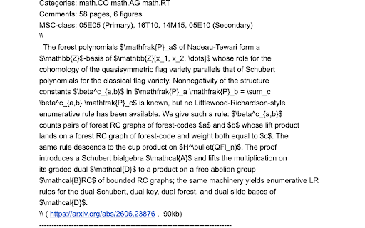 MathJax email screenshot