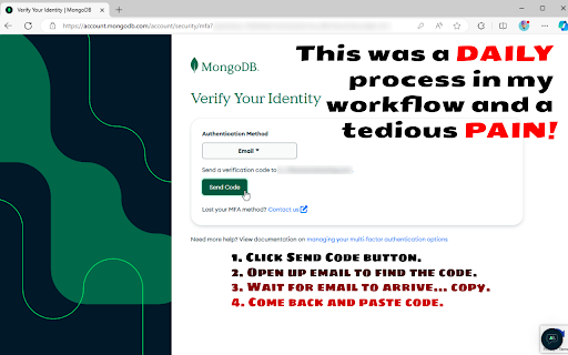 MFA (Multi Factor Authentication Assistant) screenshot