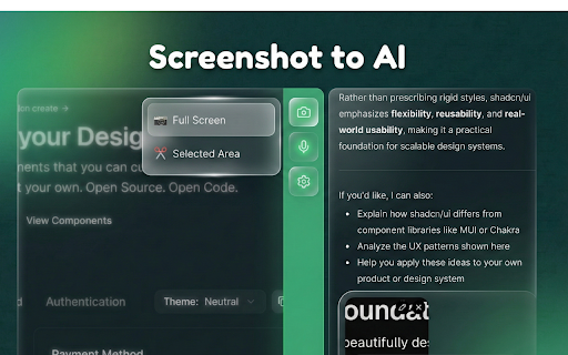 Gepiti: ChatGPT Sidebar, Screenshot, Voice AI screenshot