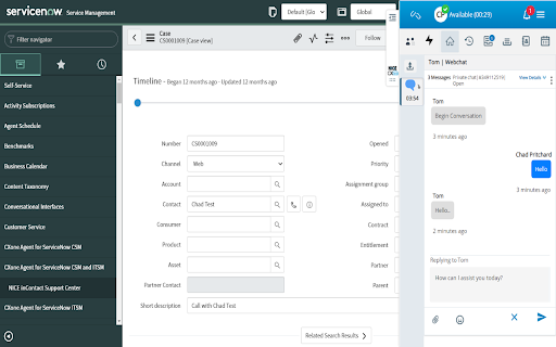 CXone Agent Extension screenshot