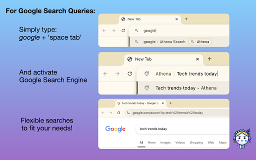 Athena ChatGPT Google Search AI Assistant screenshot