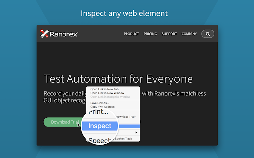 Ranorex Selocity screenshot