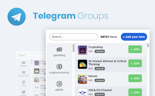 Telegram Groups screenshot